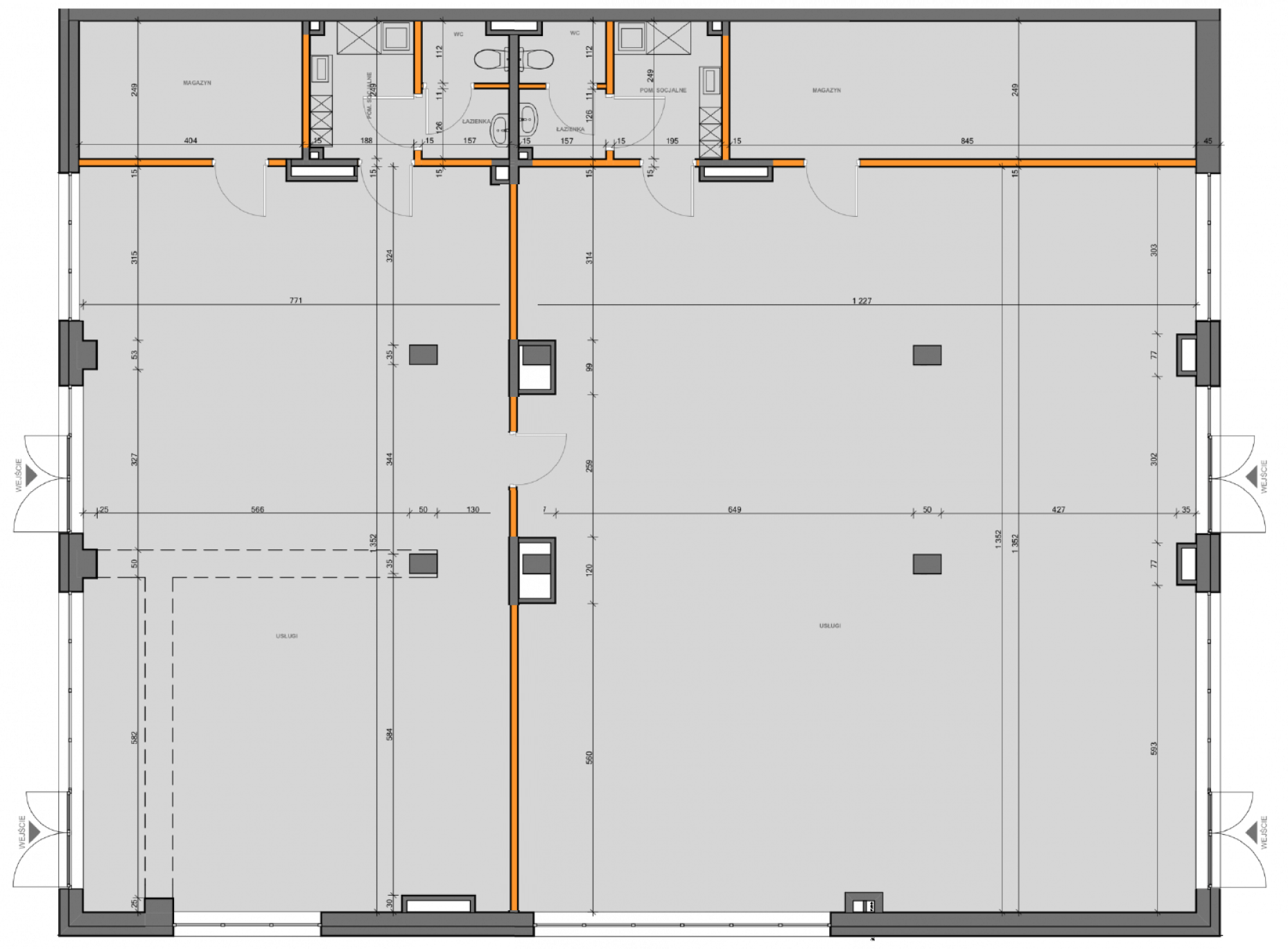 Plan lokalu usługowego