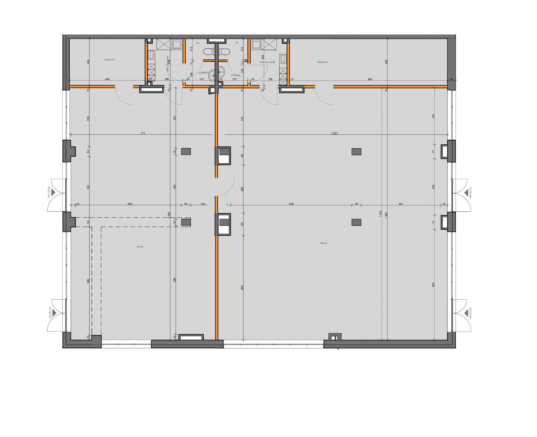Plan lokalu usługowego