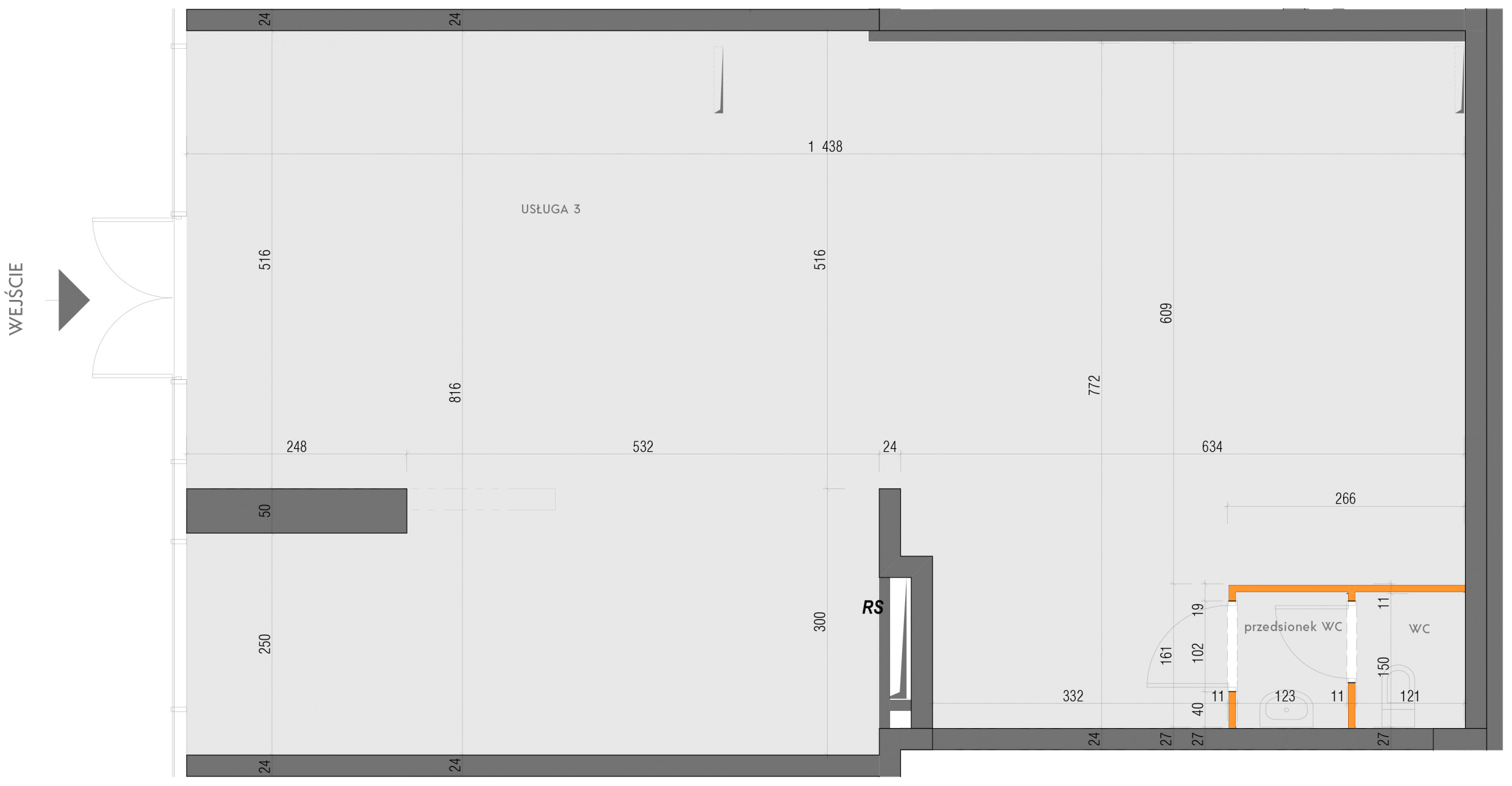 Plan lokalu usługowego